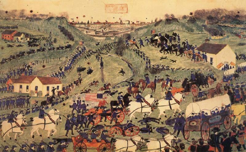 unknow artist Grant-s First Attack at Vicksburg oil painting picture